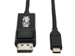 Eaton Tripp Lite Series USB-C zu DisplayPort Adapterkabel (Stecker/Stecker), 4K 60 Hz, HDR, verriegelbarer DP-Anschluss, 6 ft. (1.8 m)
