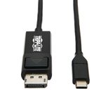 Eaton Tripp Lite Series USB-C zu DisplayPort Adapterkabel (Stecker/Stecker), 4K 60 Hz, HDR, verriegelbarer DP-Anschluss, 6 ft. (1.8 m)