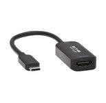 Eaton Tripp Lite Series USB-C zu HDMI Active Adapterkabel (M/F), 4K 60 Hz, HDR, 4:4:4, DP 1.4 Alt Mode, HDCP 2.2, Schwarz, 6 in. (15.2 cm)