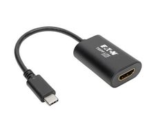 Eaton Tripp Lite Series USB-C zu HDMI Adapter (M/F) - 4K 60 Hz, HDCP 2.2, Schwarz