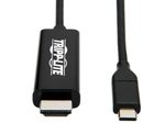 Eaton Tripp Lite Series USB-C zu HDMI Adapterkabel (Stecker/Stecker), 4K 60 Hz, 4:4:4, Thunderbolt 3 Compatible, Schwarz, 3 ft. (0.9 m)