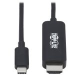 Eaton Tripp Lite Series USB-C zu HDMI Adapterkabel (Stecker/Stecker), 4K, 4:4:4, Thunderbolt 3 Compatible, Schwarz, 3 ft. (0.9 m)
