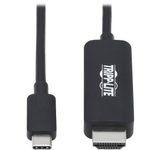 Eaton Tripp Lite Series USB-C zu HDMI Adapterkabel (Stecker/Stecker), 4K, 4:4:4, Thunderbolt 3 Compatible, Schwarz, 6 ft. (1.8 m)