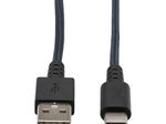 Eaton Tripp Lite Series Hochleistungsfähiges USB-A zu USB-C Kabel, USB 2.0, UHMWPE und Aramidfasern, (Stecker/Stecker), Grau, 6 ft. (1.83 m)