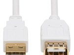 Eaton Tripp Lite Series Safe-IT USB 2.0 Antibacterial Verlängerung Kabel (A M/F), USB 2.0, Weiß, 3 ft. (0.91 m)