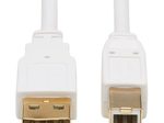 Eaton Tripp Lite Series Safe-IT USB-A zu USB-B Antibacterial Kabel (Stecker/Stecker), USB 2.0, Weiß, 10-ft. (3.05 m)
