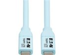 Eaton Tripp Lite Series Safe-IT USB-C Antibacterial Kabel, USB 2.0, Ultra Flexible (Stecker/Stecker), hell blau, 6 ft. (1.83 m)