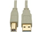 Eaton Tripp Lite Series USB 2.0 A/B Kabel (Stecker/Stecker), Beige, 10 ft. (3.05 m)