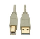 Eaton Tripp Lite Series USB 2.0 A/B Kabel (Stecker/Stecker), Beige, 10 ft. (3.05 m)