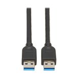 Eaton Tripp Lite Series USB 3.0 SuperSpeed A zu A Kabel for Tripp Lite USB 3.0 All-in-One Keyszune/Panel Mount Couplers (Stecker/Stecker), Schwarz,15 ft. (4.6 m)