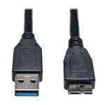 Eaton Tripp Lite Series USB 3.0 SuperSpeed Device Kabel (A zu Micro-B Stecker/Stecker) Schwarz, 1 ft. (0.31 m)