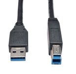 Eaton Tripp Lite Series USB 3.0 SuperSpeed Device Kabel (AB Stecker/Stecker) Schwarz, 3 ft. (0.91 m)
