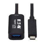 Eaton Tripp Lite Series USB 3.2 Gen 2 Active Verlängerung Kabel - USB-C zu USB-A (M/F), 10 Gbps, Data Only, 5 m (16.4 ft.)