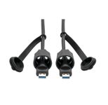 Eaton Tripp Lite Series USB-A Male zu USB-A Male Kabel, SuperSpeed, 3.0/3.1, Industrial, 10 ft. (3.05 m) - IP68, Shielded, TAA