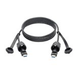 Eaton Tripp Lite Series USB-A Male zu USB-A Male Kabel, SuperSpeed, 3.0/3.1, Industrial, 6 ft. (1.83 m) - IP68, Shielded, TAA