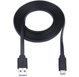 Eaton Tripp Lite Series USB-A zu USB-C Flat Kabel - Stecker/Stecker, USB 2.0, Thunderbolt 3 Compatible, Schwarz, 6 ft. (1.83 m)