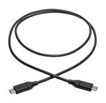 Eaton Tripp Lite Series USB-C Kabel (Stecker/Stecker) - USB 2.0, 5A Rated, 3 ft. (0.91 m)