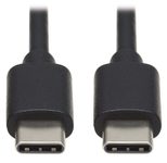 Eaton Tripp Lite Series USB-C Kabel (Stecker/Stecker) - USB 2.0, Thunderbolt 3, 60W PD Charging, Schwarz, 3 ft. (0.9 m)