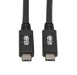 Eaton Tripp Lite Series USB-C Kabel (Stecker/Stecker) - USB 3.1, Gen 2 (10 Gbps), 5A Rating, Thunderbolt 3 Compatible, 20-in. (50.8 cm)