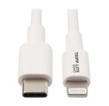 Eaton Tripp Lite Series USB-C zu Lightning Sync/Charge Kabel (Stecker/Stecker), MFi Certified, White, 3 ft. (0.9 m)