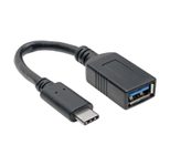 Eaton Tripp Lite Series USB-C zu USB-A Adapter (M/F), USB 3.1 Gen 1 (5 Gbps), USB-IF Certified, Thunderbolt 3 Compatible, 6-in. (15.24 cm)