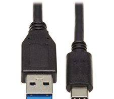 Eaton Tripp Lite Series USB-C zu USB-A Kabel (Stecker/Stecker), USB 3.1 Gen 2 (10 Gbps), Thunderbolt 3 Compatible, 20-in. (50.8 cm)
