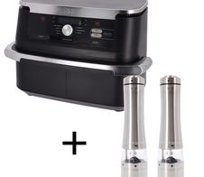 Ninja Doppel-Heißluftfritteuse AF500EU + Russell Hobbs Salz und Pfeffer Mühle elektrisch