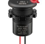 RAM MOUNTS USB-C Einbaucharger mit offenen Kabelenden