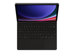 Samsung Book Cover Keyboard EF-DX725 für das Galaxy Tab S9, S9 FE, S10 FE, S10 Lite (Black)