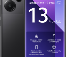 Xiaomi Redmi Note 13 Pro+ -5G Smartphone 512GB/12GB Dual-SIM, schwarz