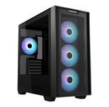 ASUS A21 Plus TG ARGB Systemgehäuse schwarz