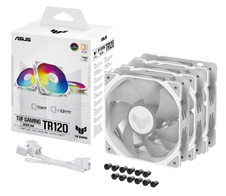 ASUS TUF Gaming TR120 ARGB Standard Blade weiß 3IN1 Gehäuselüfter