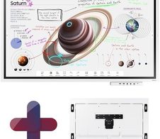 Samsung Flip Pro WM65B Flipchart 165cm 65 Zoll + Flip Pro Tray CY-TF65BBC + Samsung WMN-WM65R NoGap Wandhalterung