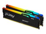 Kingston FURY Beast RGB DDR5 Kit, 32 GB: 2 x 16 GB, DIMM 288-PIN, 6000 MHz, PC5-48000