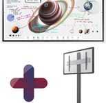 Samsung Flip Pro WM65B Flipchart 165 cm 65 Zoll+Neomounts NMPRO-S21 2 Standfüße