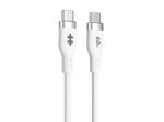 Hyper® HyperJuice USB-C Silikon-Ladekabel (1.5m/5ft) - Weiß