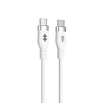 Hyper® HyperJuice USB-C Silikon-Ladekabel (1.5m/5ft) - Weiß