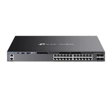 TP-Link Omada SG6428XHP 24-Port Gigabit stapelbarer L3 Managed PoE+ Switch mit 4 10G-Steckplätzen