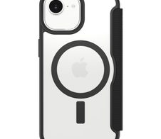 OtterBox React Folio MagSafe Apple iPhone 17e/16e/15/14/13 Black Crystal - clear/black