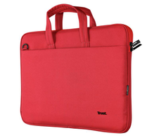 Trust Bologna Umweltfreundliche, schlanke Laptoptasche für 16 Zoll Laptops - Rot