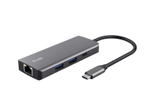 Trust Dalyx 6-in-1 USB-C Multi-Port Adapter - Silber
