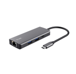 Trust Dalyx 6-in-1 USB-C Multi-Port Adapter - Silber