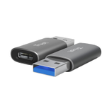 Trust Calyx Adapter USB-A auf USB-C, 2er Pack - Schwarz