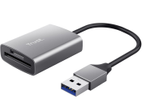 Trust Dalyx Schnelles USB-Kartenlesegerät aus Aluminium - Silber