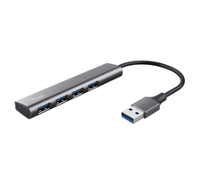 Trust Halyx USB 3.2 Gen 1-Hub mit 4 Anschlüssen - Grau