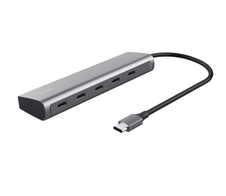Trust Halyx 5er-Hub für USB-C - Silber