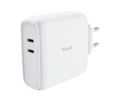 Trust Maxo Duales 65 W USB-C-Ladegerät - Weiß EU