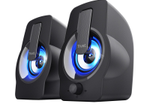 Trust Gemi 2.0-Lautsprecherset mit RGB-LED-Beleuchtung - Schwarz
