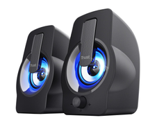 Trust Gemi 2.0-Lautsprecherset mit RGB-LED-Beleuchtung - Schwarz