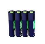 Trust Haushaltsbatterie Wiederaufladbarer Akku AAA für USB-C